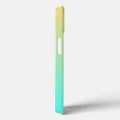 Eenvoudige Gradiënt Pastel Geel Turquoise Case-Mate iPhone Case (Achterkant / Rechts)
