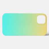 Eenvoudige Gradiënt Pastel Geel Turquoise Case-Mate iPhone Case (Achterkant (horizontaal))