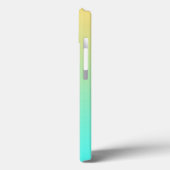Eenvoudige Gradiënt Pastel Geel Turquoise Case-Mate iPhone Case (Achterkant / Links)