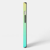 Eenvoudige Gradiënt Pastel Geel Turquoise iPhone Hoesje (Linkerkant)
