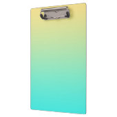 Eenvoudige Gradiënt Pastel Geel Turquoise Klembord (Links)