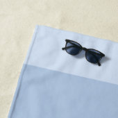 Eenvoudige gradiëntblauwe strepen met aangepaste n strandlaken (In situ)