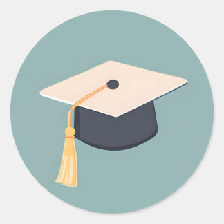 Eenvoudige Graduatie Cap Sticker
