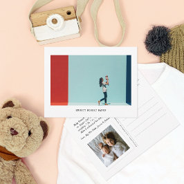 Eenvoudige grafische foto geboorteaankondiging aankondigingskaart