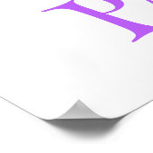 Eenvoudige grafische funky regenboog kinderkamer n poster (Hoek)