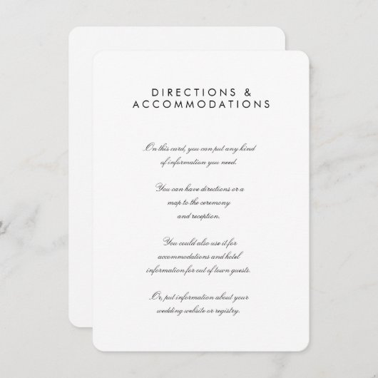 Eenvoudige grafische Kaart van 4,5 x 6,25 inch beh (Voorkant / Achterkant)