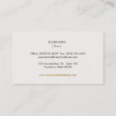 Eenvoudige grafische Mode: Minimalistisch zwart Visitekaartje (Achterkant)