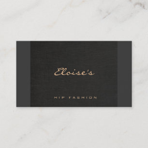 Eenvoudige grafische Mode: Minimalistisch zwart Visitekaartje