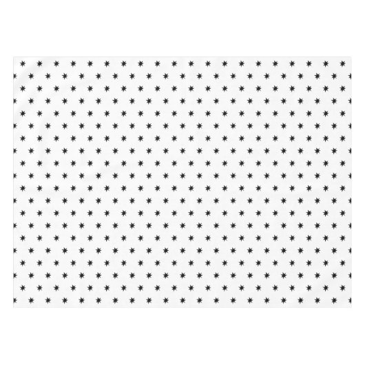 Eenvoudige grafische monochromatische kerstster tafelkleed (Voorkant (Horizontaal))