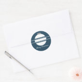 Eenvoudige grafische Ornament Kerst stickers (Envelop)