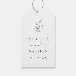 Eenvoudige grafische Waterverf Botanische marinesl Cadeaulabel