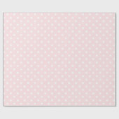 Eenvoudige grafische witte pokadots op Bleke blind Cadeaupapier (Vlak)