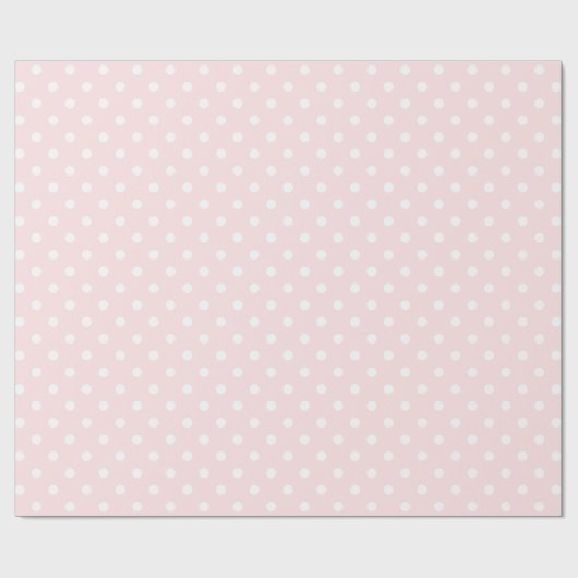 Eenvoudige grafische witte pokadots op Bleke blind Cadeaupapier (Vlak)
