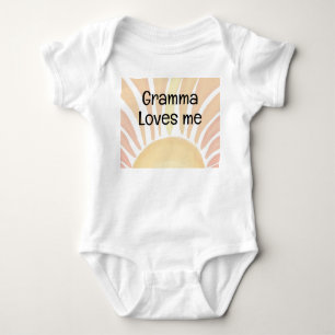 Eenvoudige gramma houdt van me baby undies romper