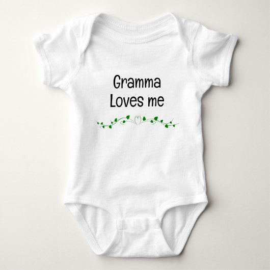 Eenvoudige gramma houdt van me baby undies romper (Voorkant)