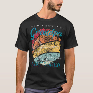 Eenvoudige Grandpas Banjo Love - Humoristisch T-sh T-shirt