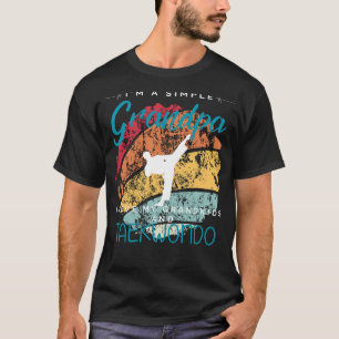 Eenvoudige Grandpas Taekwondo Fun - Speels T-shirt
