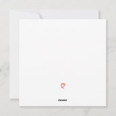 Eenvoudige grappige bont vrolijke kerst van hond feestdagenkaart (Achterkant)