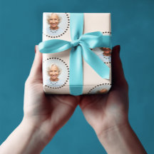 Eenvoudige grappige chique bewerkbare ronde foto p