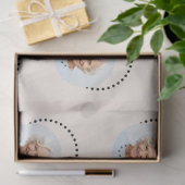 Eenvoudige grappige chique bewerkbare ronde foto p tissuepapier (Geschenk)