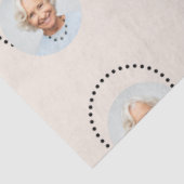 Eenvoudige grappige chique bewerkbare ronde foto p tissuepapier (Detail)