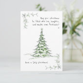 Eenvoudige grappige groet Xmas vakantie aangepaste Kaart (Staand voorkant)