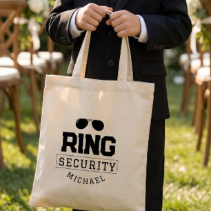 Eenvoudige Grappige Ring Veiligheid Bruiloft Kind Tote Bag