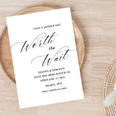 Eenvoudige Grappige Wijzig Datum Trouw  Save The Date