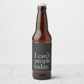 Eenvoudige grappigheid die ik vandaag niet kan cit bier etiket (Voorkant)