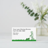 Eenvoudige grasgras visitekaartje (Staand voorkant)