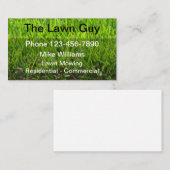 Eenvoudige grasgras visitekaartje (Voorkant / Achterkant)