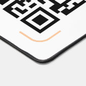 Eenvoudige gratis Wi-Fi QR-code Bureaumat (Hoek)