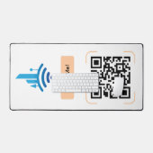 Eenvoudige gratis Wi-Fi QR-code Bureaumat (Keyboard & Muis)