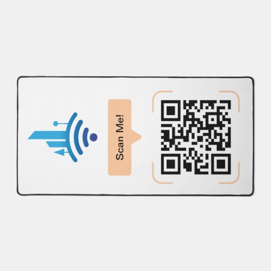 Eenvoudige gratis Wi-Fi QR-code Bureaumat (Voorkant)