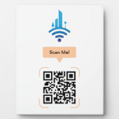 Eenvoudige gratis Wi-Fi QR-code Fotoplaat (Voorkant)