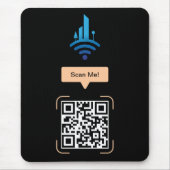 Eenvoudige gratis Wi-Fi QR-code Muismat (Voorkant)