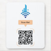 Eenvoudige gratis Wi-Fi QR-code Muismat (Voorkant)