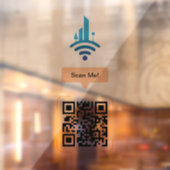 Eenvoudige gratis Wi-Fi QR-code Raamsticker (Vel 2)
