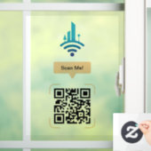 Eenvoudige gratis Wi-Fi QR-code Raamsticker (Huis)