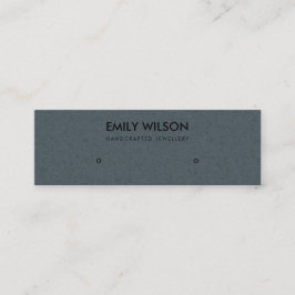 EENVOUDIGE GRAY KRAFT RUSTIC STUD EARRING DISPLAY  MINI VISITEKAARTJE