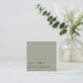EENVOUDIGE GRAY TYPOGRAPHY WEDDING VIERKANTE VISITEKAARTJE (Staand voorkant)