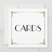 Eenvoudige Great Gatsby Witte Kaartdozen Kaarten (Voorkant)