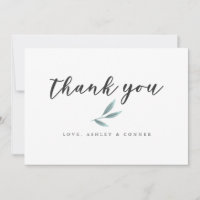 Eenvoudige Green Leaf Wedding