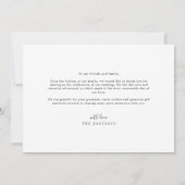 Eenvoudige Green Leaf Wedding Bedankkaart (Achterkant)