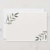 Eenvoudige Greenery Foto Hartelijk dank Kaart (Achterkant)
