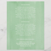 Eenvoudige Greenery Modern Elegant Rustic Price Li (Achterkant)