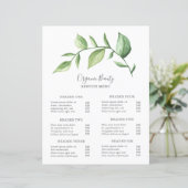 Eenvoudige Greenery Modern Elegant Rustic Price Li (Staand voorkant)