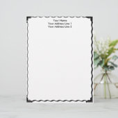 Eenvoudige grens aangepaste briefhoofd (Staand voorkant)