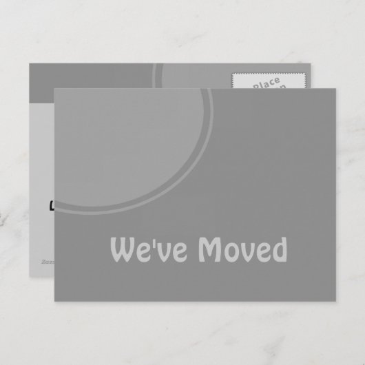 Eenvoudige Grey bewegende aankondiging (Voorkant / Achterkant)