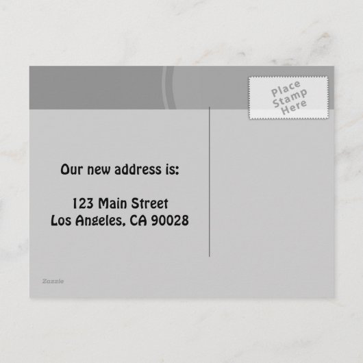 Eenvoudige Grey bewegende aankondiging (Achterkant)